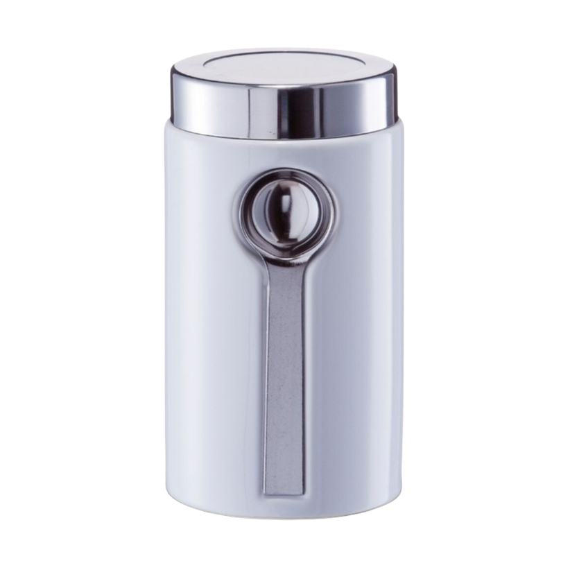 Zeller Present Vorratsdose mit Löffel – Keramik & Edelstahl im eleganten Design